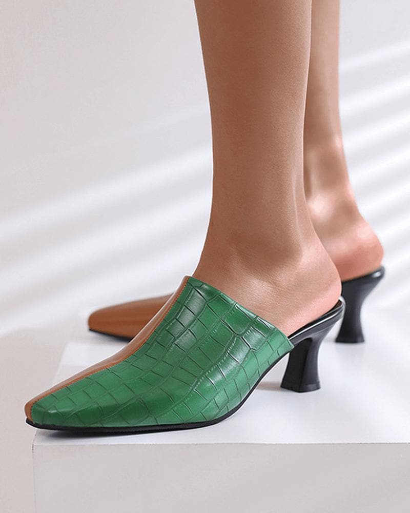 Women's Fashion Color-Blocking Clogs - Greatonushoes
